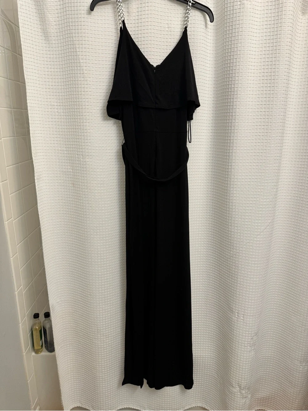 Michael Kors Black Wrap-Style Maxi dress